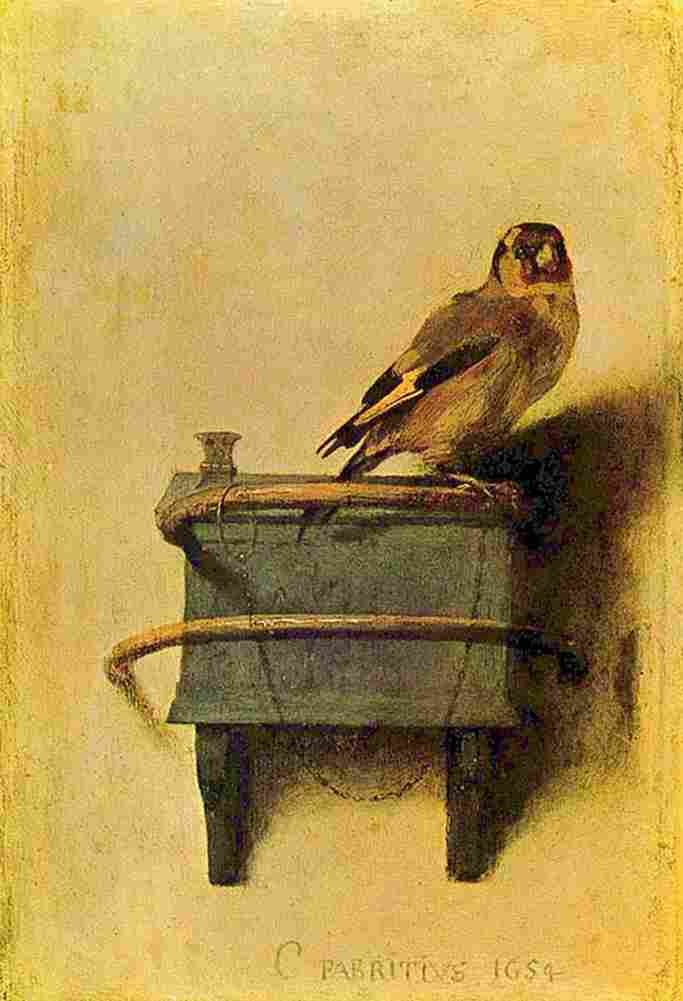 fab The Goldfinch Art A4 Photo Print