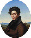 fabre gentleman in lake landscape Art A4 Photo Print