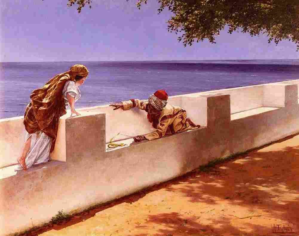 fabres the young snake charmer Art A4 Photo Print