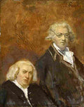 faed Sir Joshua Reynolds and Dr Samuel Johnson Art A4 Photo Print