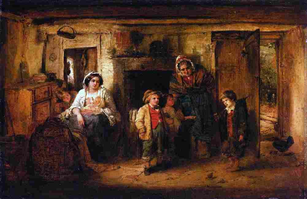faed thomas The Mitherless Bairn Art A4 Photo Print