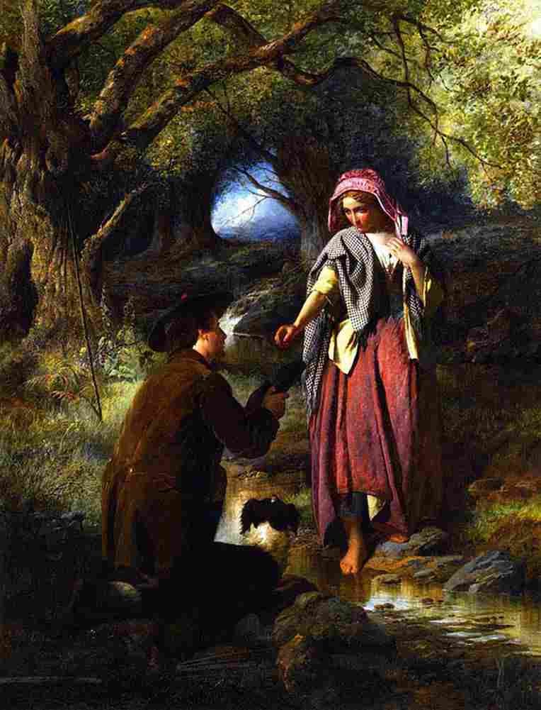 faed thomas The Parting of Burns and His Highland Mary Art A4 Photo Print