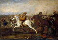 falcone combat between turks and christians Art A4 Photo Print