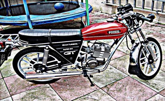 fantic gt super six motorbike A4 Photo Print