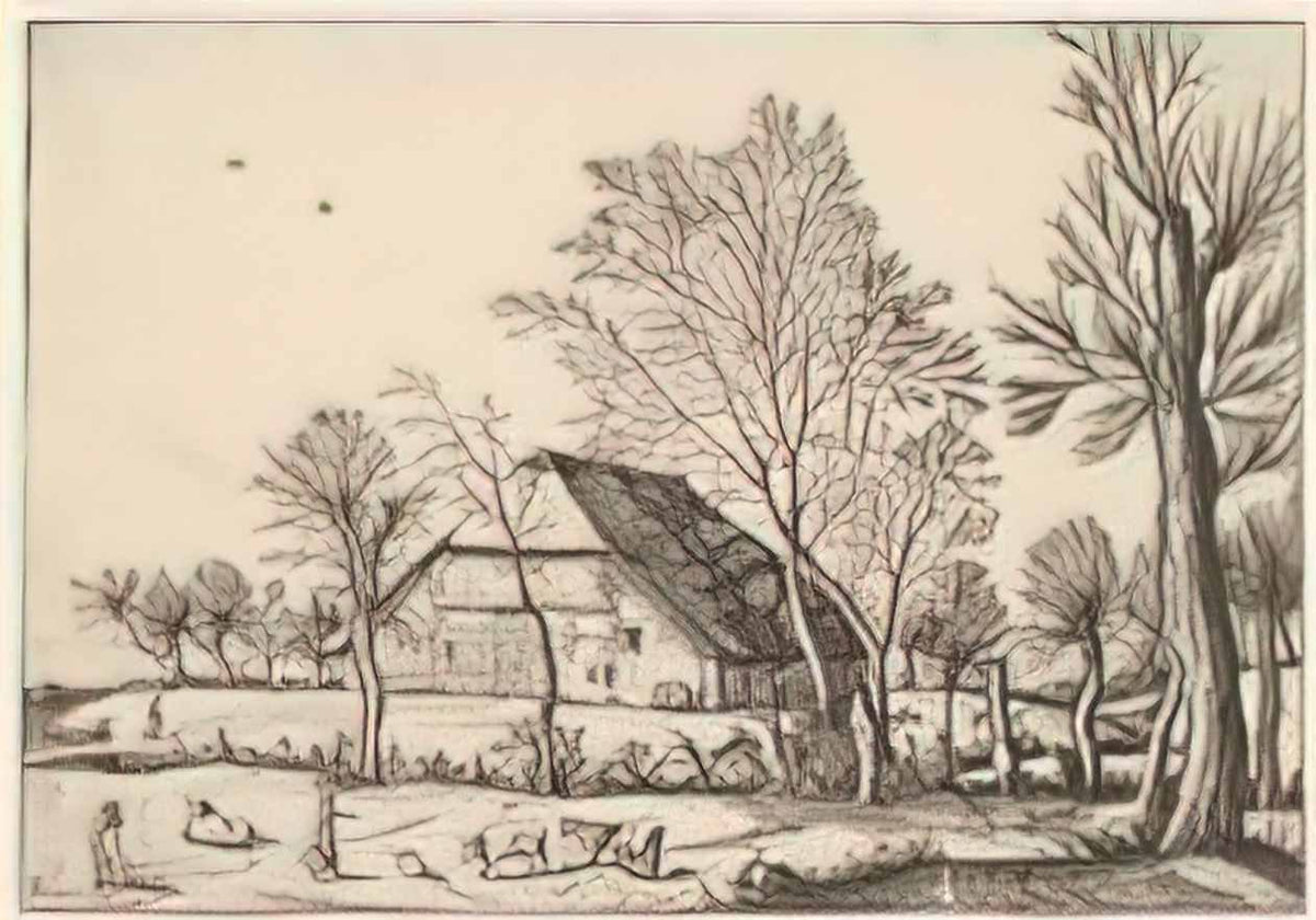 farm from the small landscapes Art A4 Photo Print
