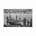 faroe fishermen Vintage A4 Photo Print