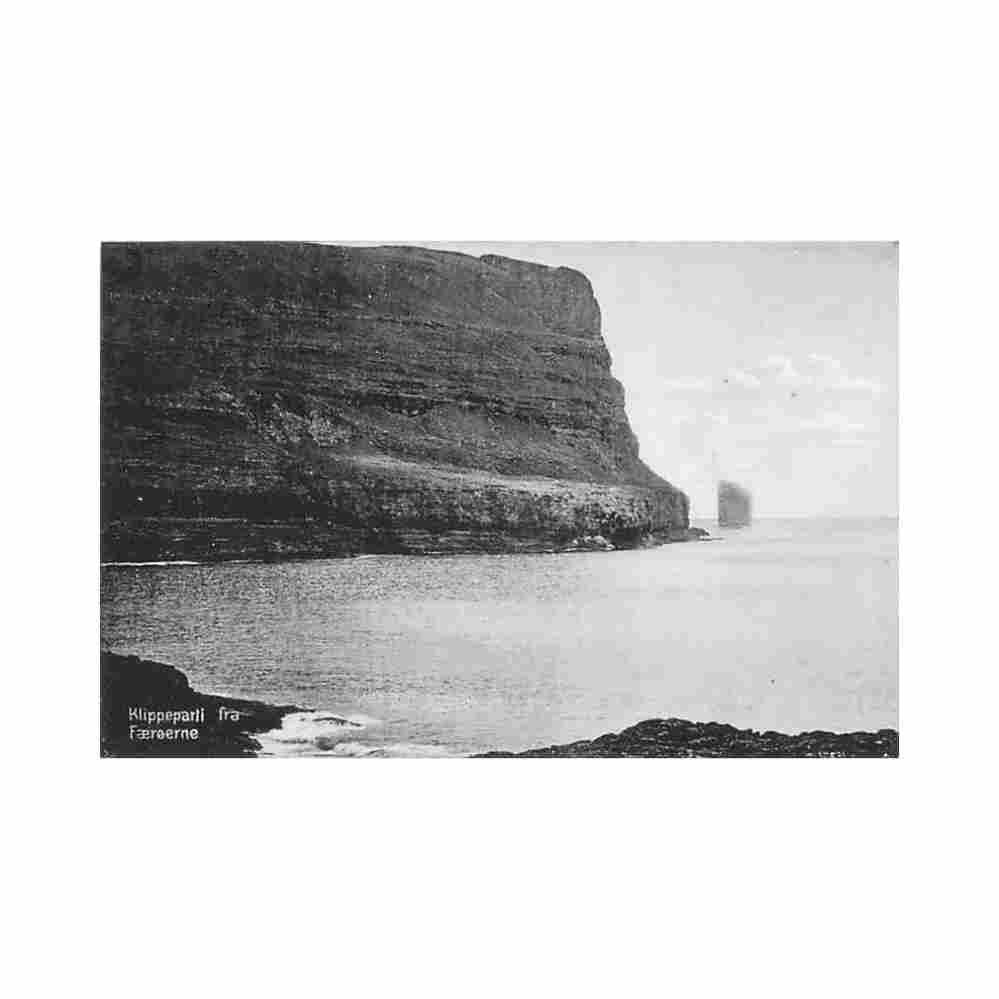 faroe klippeparti stenders forlag Vintage A4 Photo Print
