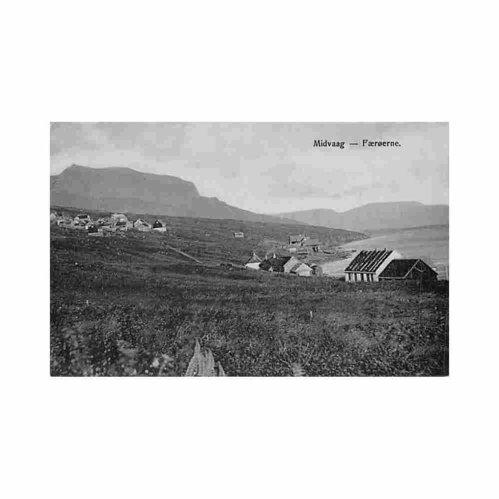 faroe midvaag jacobsens bokahandil Vintage A4 Photo Print