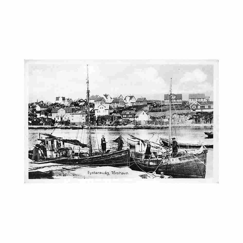 faroe torshavn eystaravag jacobsens bokahandil Vintage A4 Photo Print