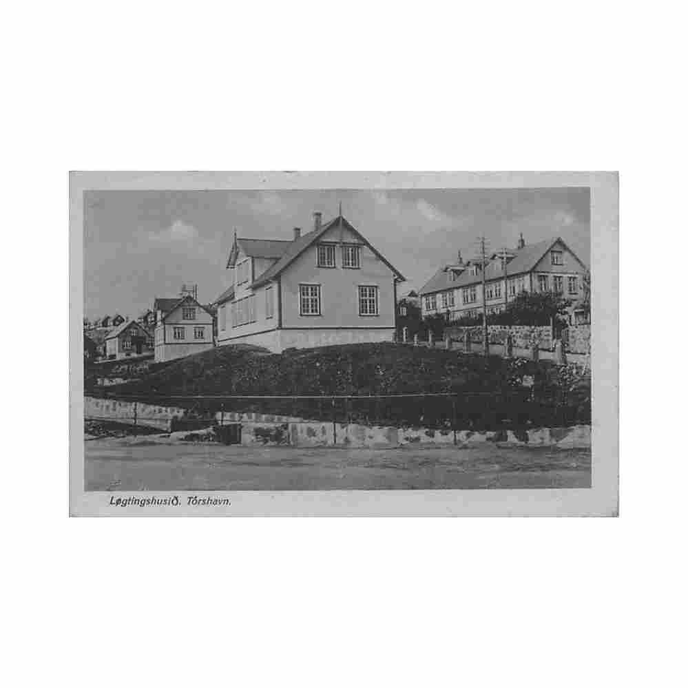 faroe torshavn logting Vintage A4 Photo Print