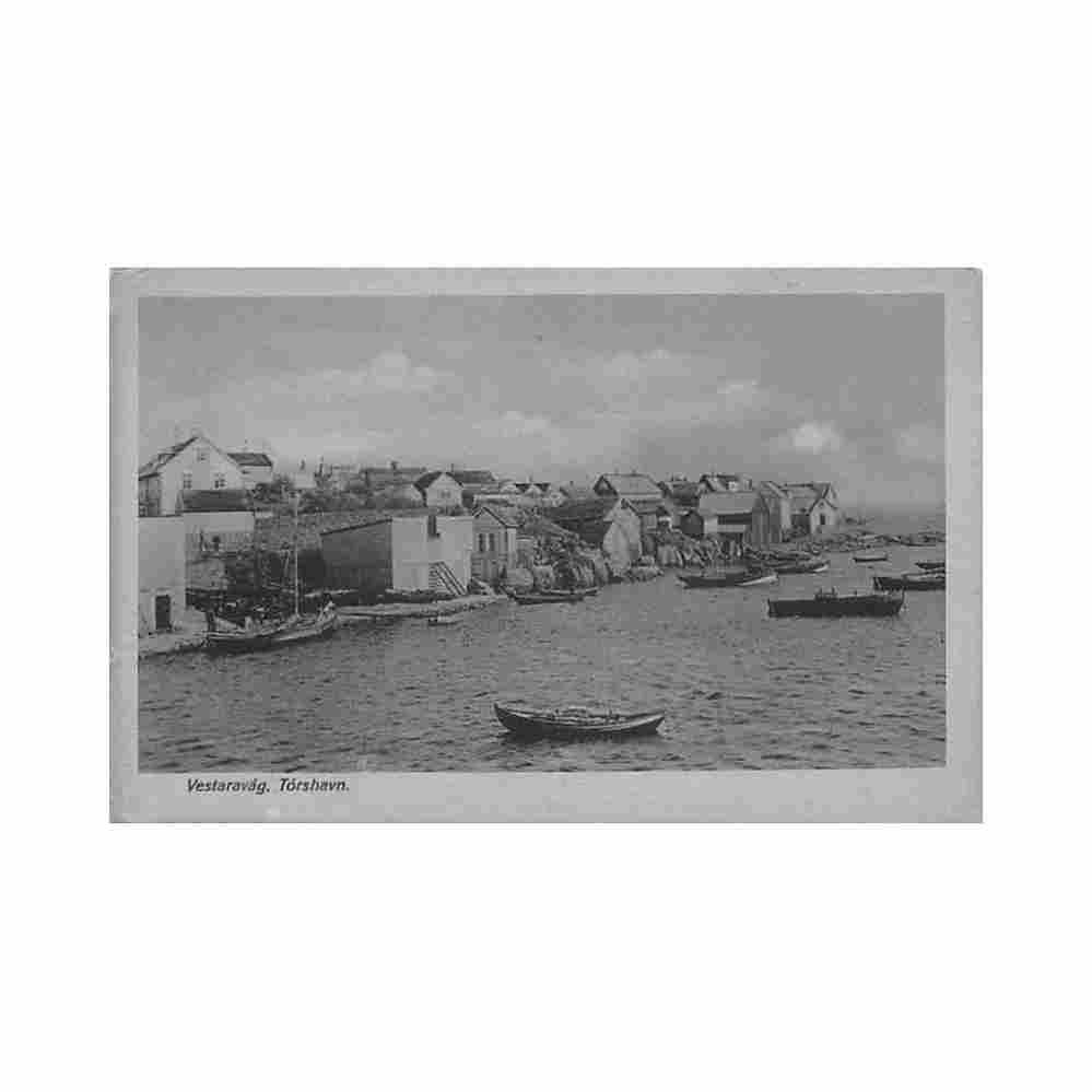 faroe torshavn vestaravag Vintage A4 Photo Print