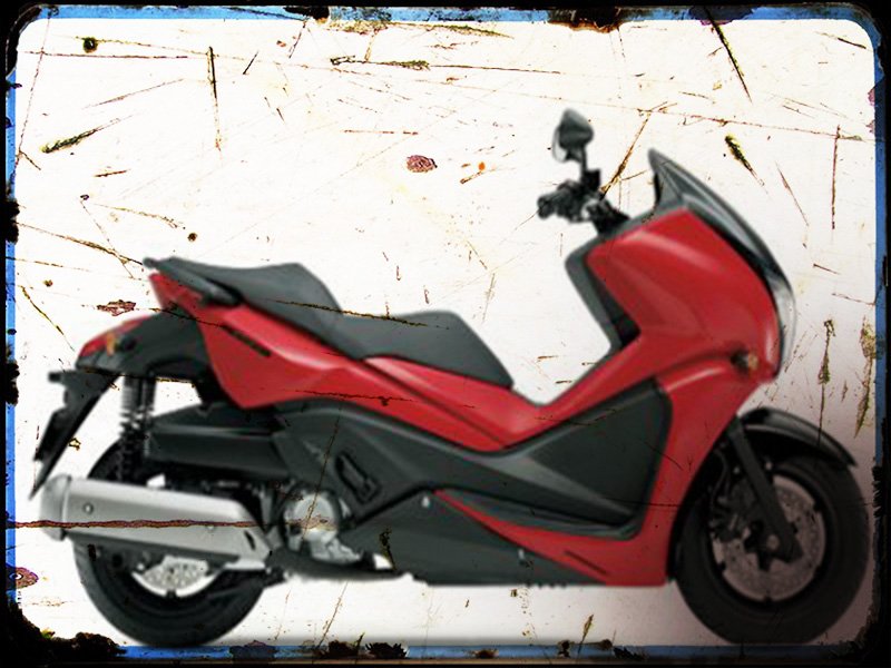 faze Honda A4 Photo Print Motorbike Vintage Aged