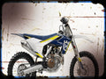 fc 450 Husqvarna A4 Photo Print Motorbike Vintage Aged