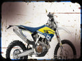 fe 501 A4 Photo Print Motorbike Vintage Aged