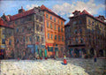 feik Houses in Street U Radnice in Prague Art A4 Photo Print