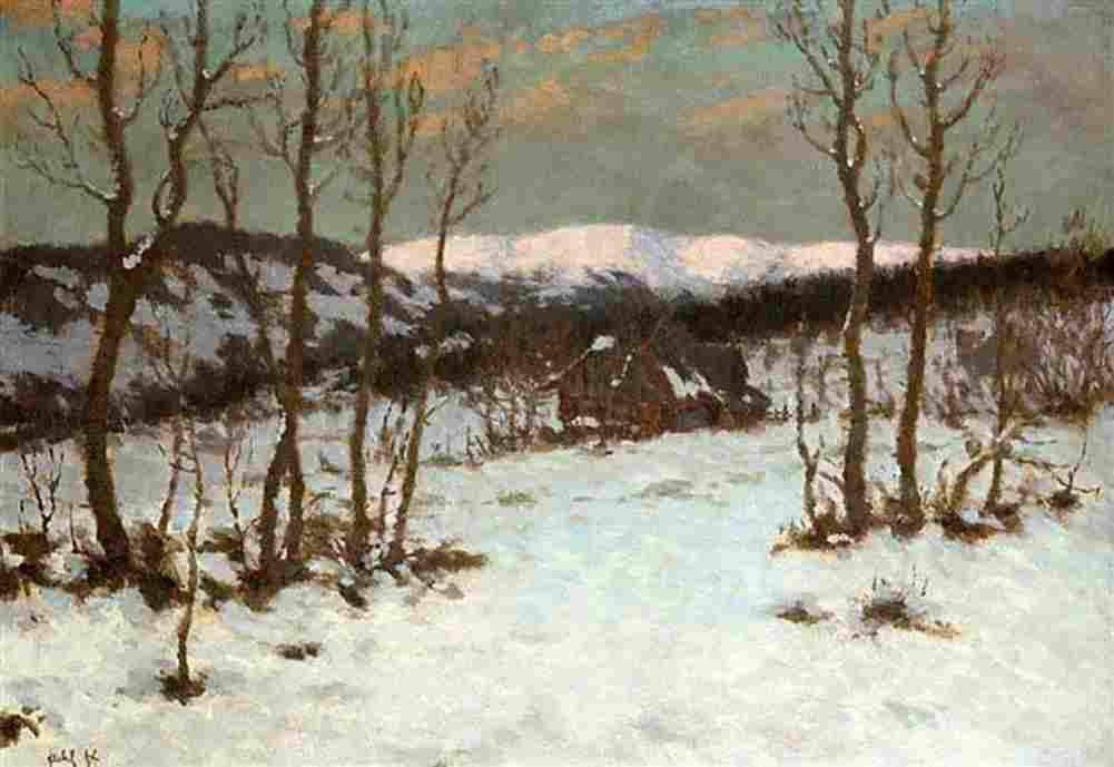 feik Winter Landscape Art A4 Photo Print
