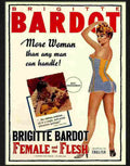 female and the flesh brigitte bardot Advert A4 Photo Print