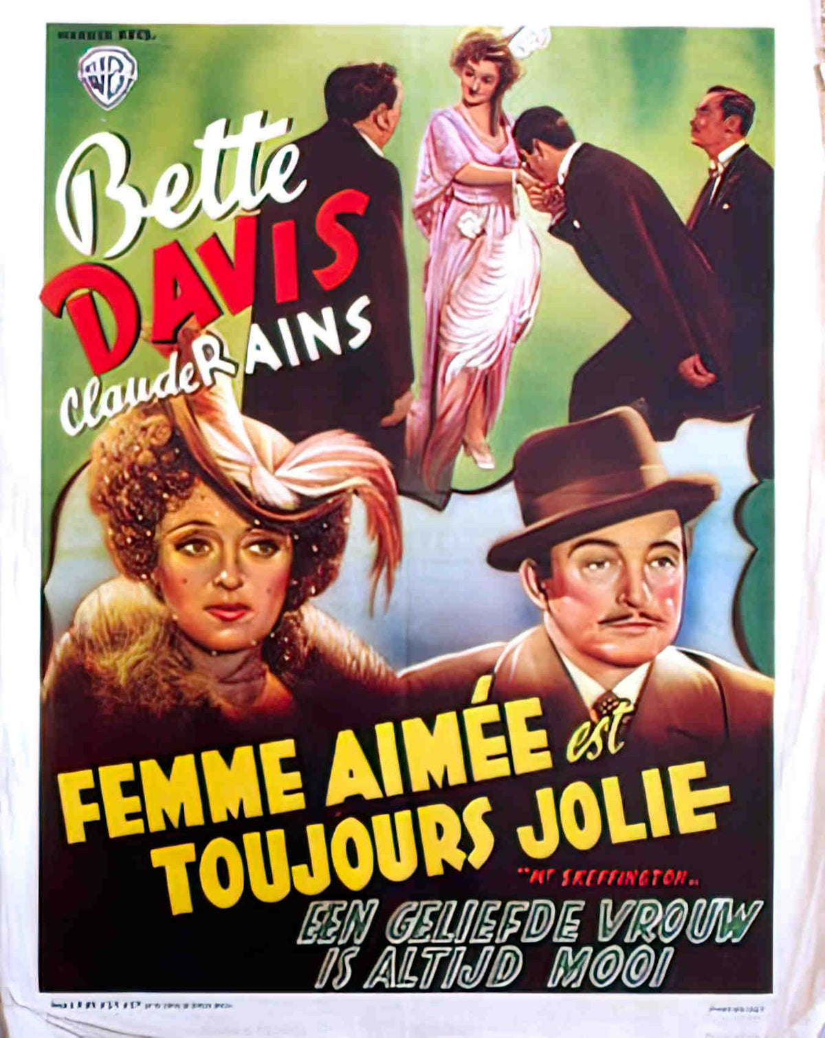 femme aimee toujours jolie belge Advert A4 Photo Print