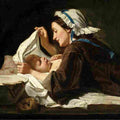 fendi Mother and Child Art A4 Photo Print