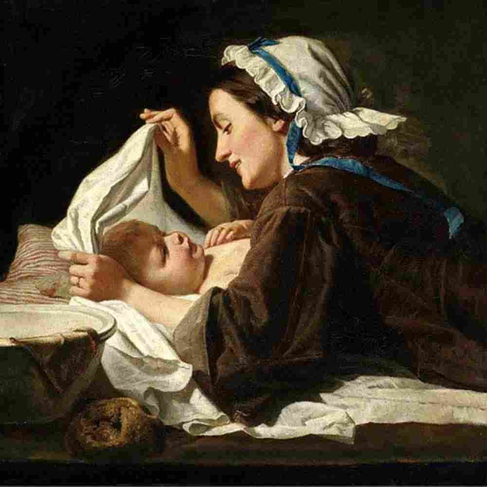 fendi Mother and Child Art A4 Photo Print