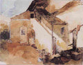 fendi Rural Scene with Kids Art A4 Photo Print