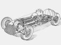 ferrari 125 f1 cutaway A4 Photo Print