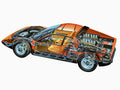 ferrari 365 gt4 berlinetta boxer 1974 cutaway A4 Photo Print