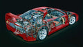 ferrari f40 cutaway A4 Photo Print