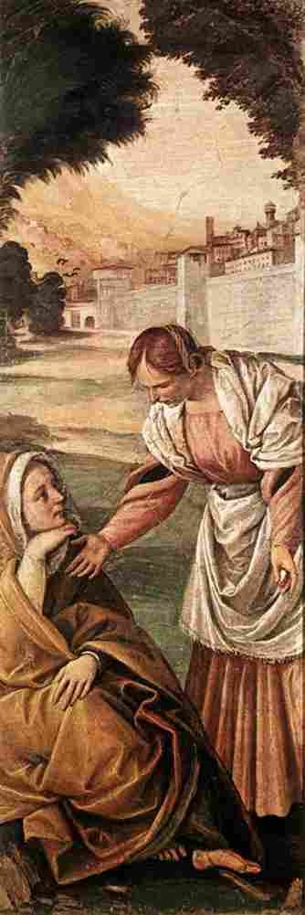 ferrari saint anne consoled by a woman Art A4 Photo Print