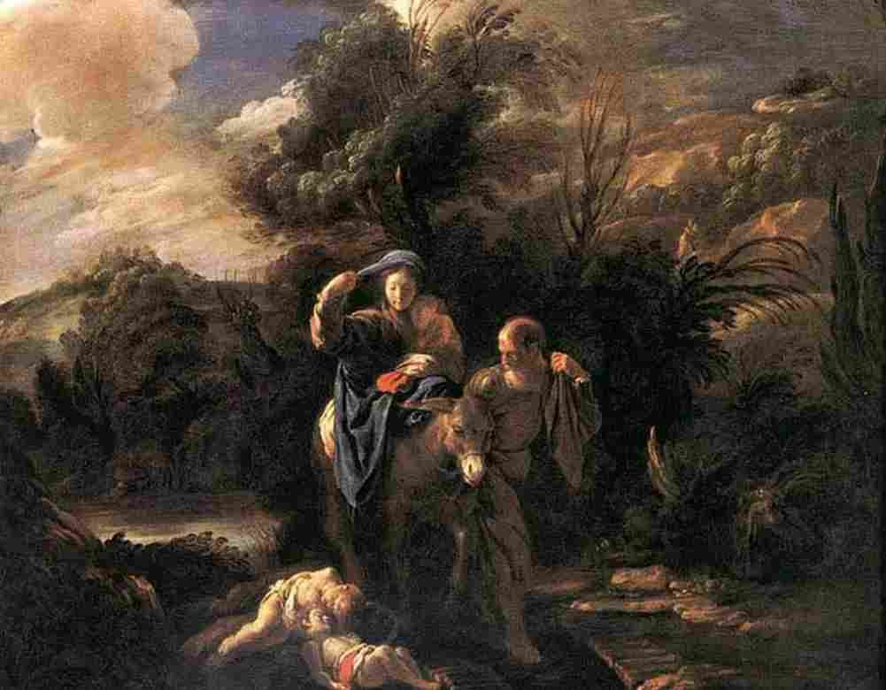 fet Flight to Egypt Art A4 Photo Print