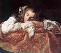 fet Sleeping Girl Art A4 Photo Print