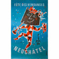 fete des vendanges neuchatel claude humbert 1954 2 Advert A4 Photo Print