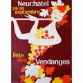 fete des vendanges neuchatel walter wehinger 1956 22 Advert A4 Photo Print