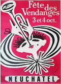 fete des vendanges neuchatel walter wehinger 1956 32 Advert A4 Photo Print