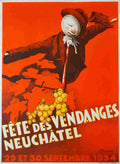 fete des vendanges neuchatel walter wehinger 1956 44 Advert A4 Photo Print