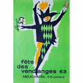 fete des vendanges neuchatel walter wehinger 1956 66 Advert A4 Photo Print