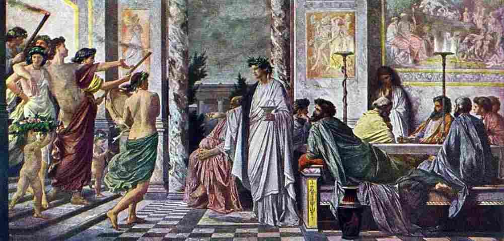 feu Banquet of Plato Art A4 Photo Print