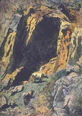 feu Crevice with Cows Art A4 Photo Print