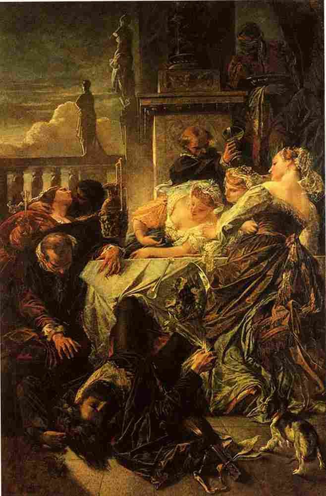 feu Death of Pietro Aretino Art A4 Photo Print