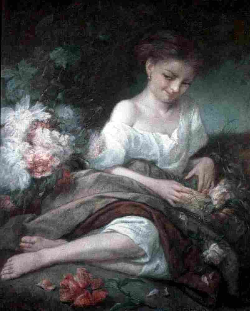 feu Flower girl Art A4 Photo Print