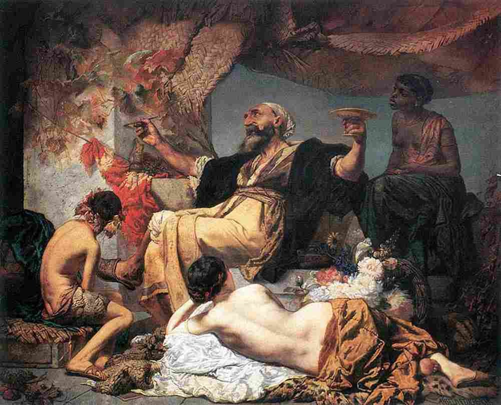 feu Hafez Before the Tavern main Art A4 Photo Print