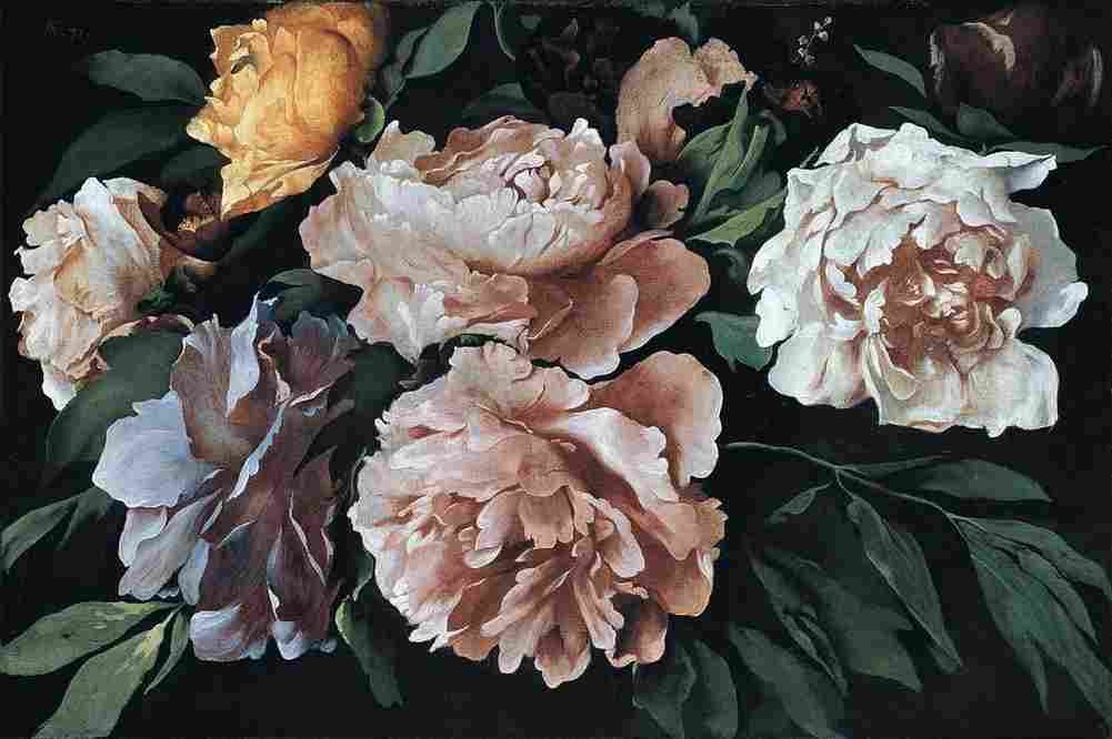 feu Peonies Art A4 Photo Print