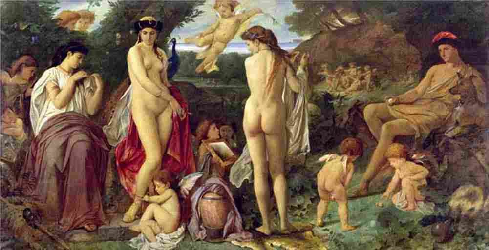 feu The Judgement of Paris Art A4 Photo Print