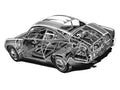 fiat abarth 750gt cutaway A4 Photo Print