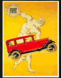 fiat automobile poster le breton 1927 Advert A4 Photo Print
