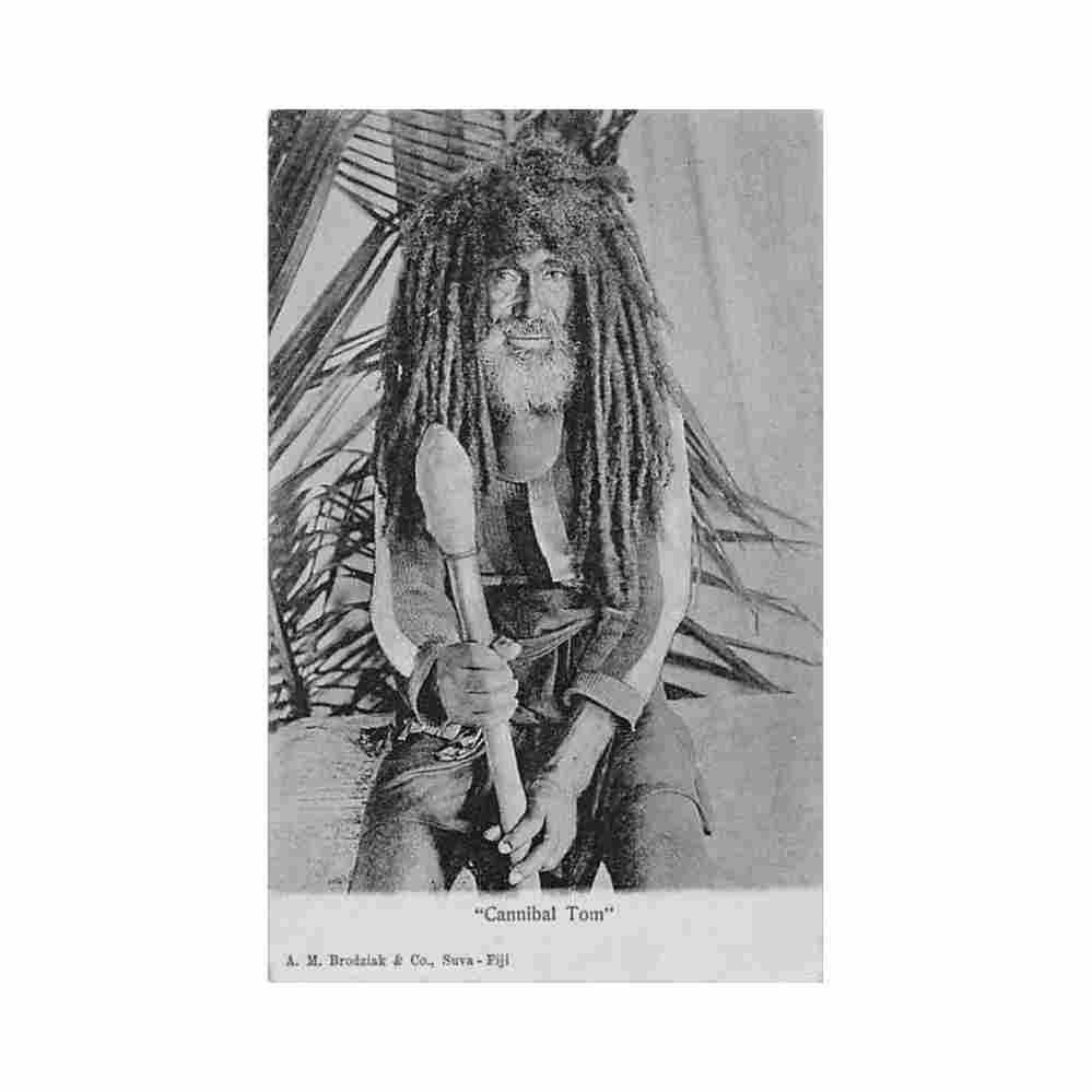 fiji cannibal tom a m drodziak co Vintage A4 Photo Print