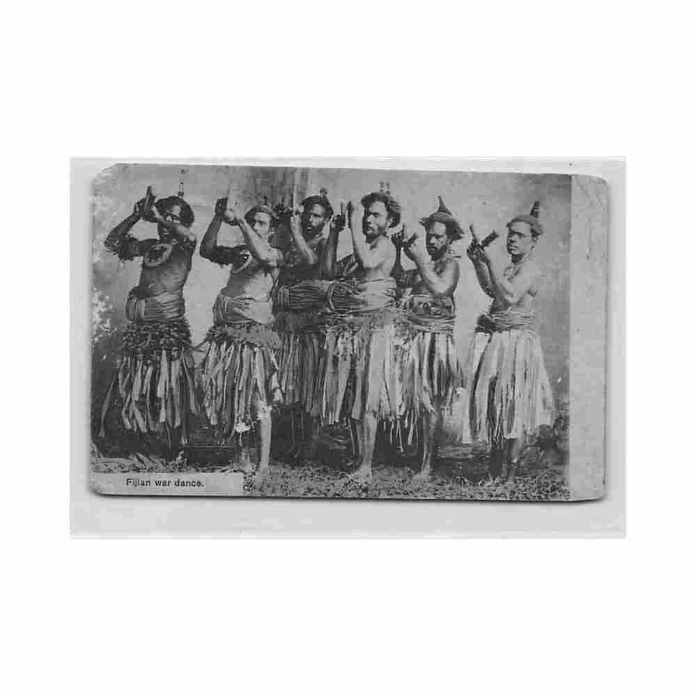 fiji fijian war dance see scans for condition henry marks co Vintage A4 Photo Print