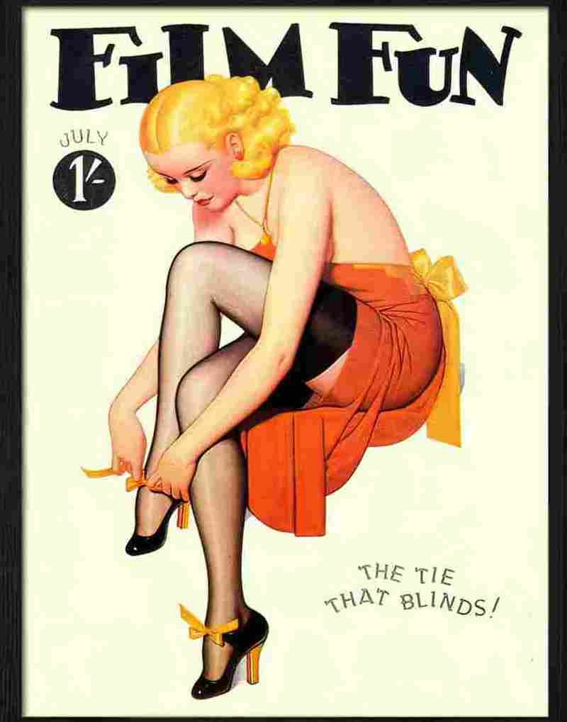 film fun pin up Advert A4 Photo Print