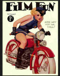 film fun pin up motorcycle 1934 Advert A4 Photo Print