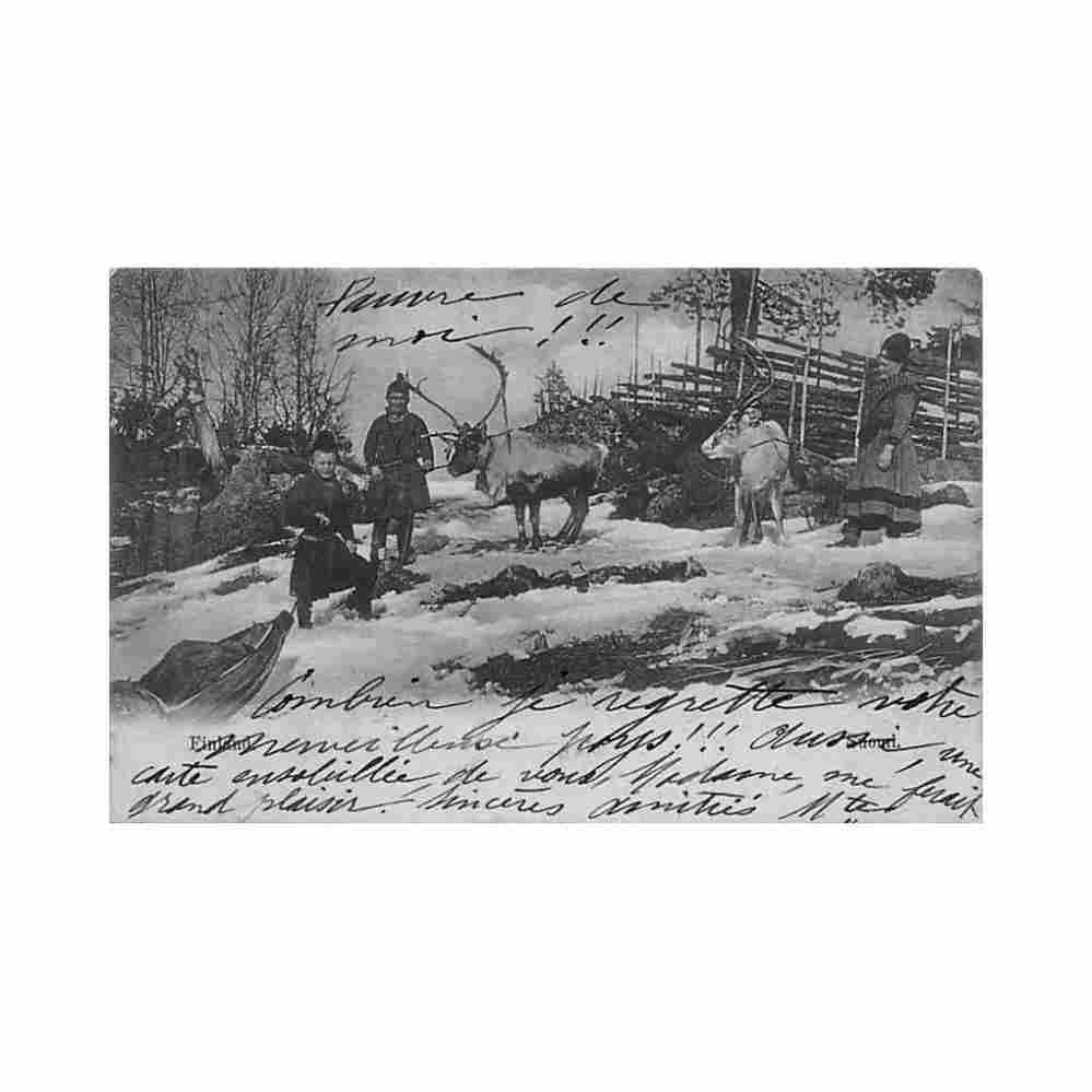 finland group of skolt sami lapps Vintage A4 Photo Print